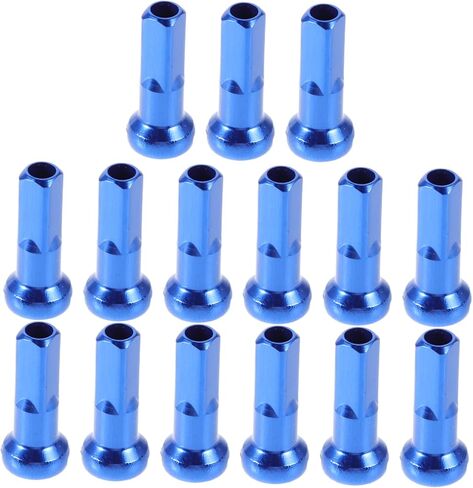 Toyvian 15pcs Bike Nipples Fashionable Rim Decor for Mountain Road Bicycles Aluminum Alloy Caps Easy Installation Broad Compatibility in Saudi Arabia