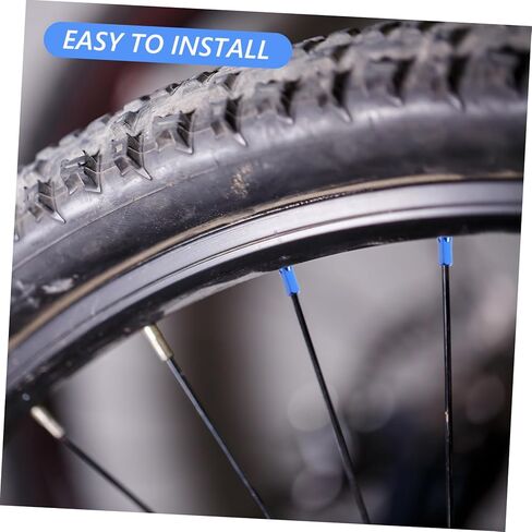 Toyvian 15pcs Bike Nipples Fashionable Rim Decor for Mountain Road Bicycles Aluminum Alloy Caps Easy Installation Broad Compatibility in Saudi Arabia