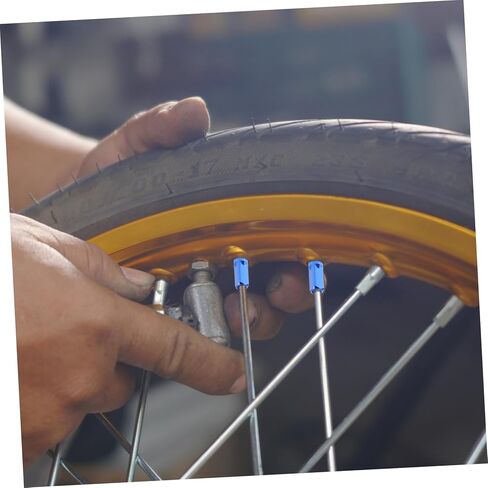 Toyvian 15pcs Bike Nipples Fashionable Rim Decor for Mountain Road Bicycles Aluminum Alloy Caps Easy Installation Broad Compatibility in Saudi Arabia