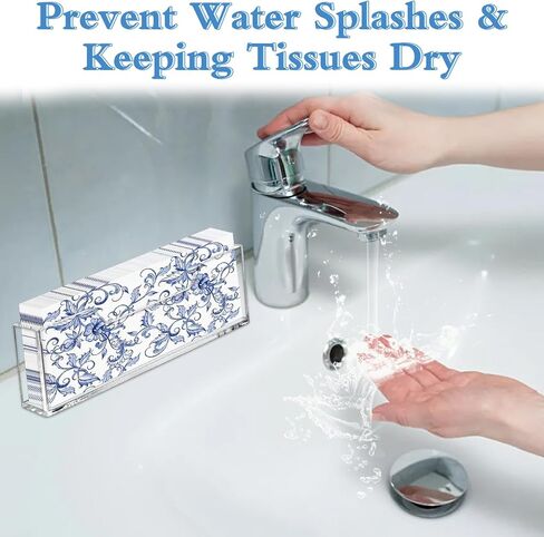 حامل مناديل أكريليك من LveSunny، حامل مناشف ضيوف عمودي مقاوم للرذاذ، حامل مناديل أكريليك لموزع مناديل الحمام للمنزل والمطبخ والمطاعم والفندق in Kuwait