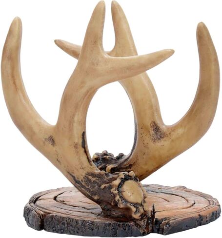 حامل مناديل قرن الوعل من BLACK FOREST DECOR - حامل بوليريسين على طراز كابينة ريفية - 6 بوصة × 6 بوصة × 4 بوصة in Kuwait