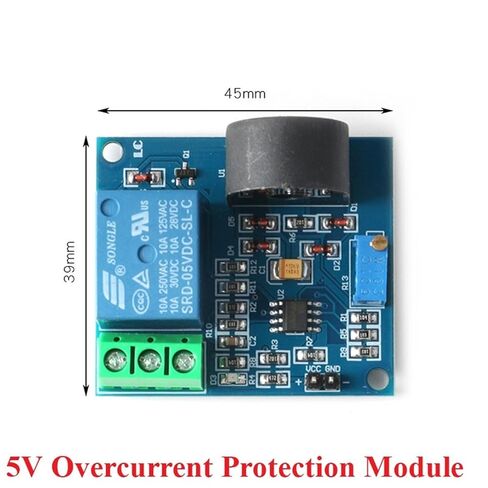 AC 5A Overcurrent Protection Sensor Module AC Current 5V Relay Over-Current Protection Detection Board Signal Switch Output in Saudi Arabia