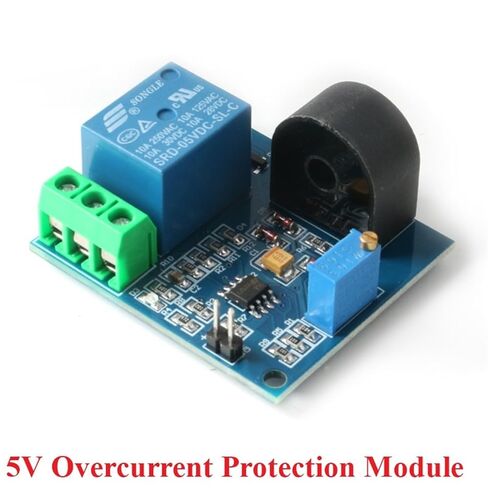 AC 5A Overcurrent Protection Sensor Module AC Current 5V Relay Over-Current Protection Detection Board Signal Switch Output in Saudi Arabia