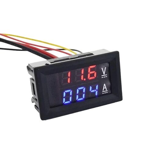 مقياس الفولتميتر الرقمي 0.56 بوصة تيار مستمر 0-100 فولت AC60-500V 1A 10A 50A 100A أحمر أزرق LED عرض الجهد الحالي متر (تيار مستمر 0-100 فولت بدون تحويلة، 0-999 مللي أمبير) in Saudi Arabia