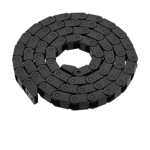 Non-Opening Drag Chain Bridge Type R18 R25 R28 7x7 8x8 6x10 10x10 7x15 10x15mm L1m Cable Carrier with Ends for Printer(R18 8x8mm) in Saudi Arabia