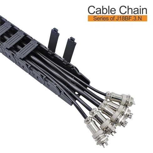 1-Meter Cable Drag Chain semi Enclosed Inner Opening Series J18BF.3. N 18 * 18 18 * 25 18 * 37 18 * 50(48mm,18x18 mm) in Saudi Arabia