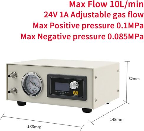 0-10L/min KCVP Oil-Free Diaphragm Vacuum Pump 24V BLDC Motor Negative Pressure 0.085Mpa Suction Pump(US) in Saudi Arabia