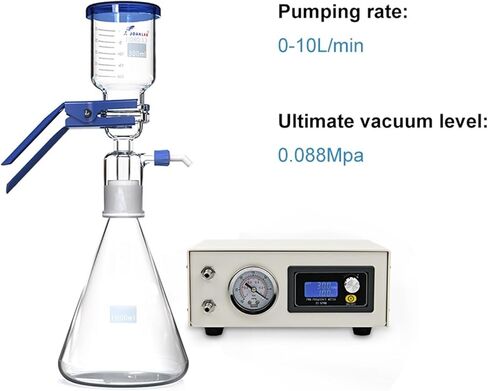 0-10L/min KCVP Oil-Free Diaphragm Vacuum Pump 24V BLDC Motor Negative Pressure 0.085Mpa Suction Pump(US) in Saudi Arabia