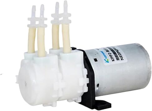 KPP2 مضخة تمعجية صغيرة 24 فولت 12 فولت مضخة تحضير ذاتية منخفضة التدفق مع رأس مضخة مزدوجة مضخة جرعات منخفضة الضغط (24 فولت بالتوازي، KPP2-B06) in Kuwait