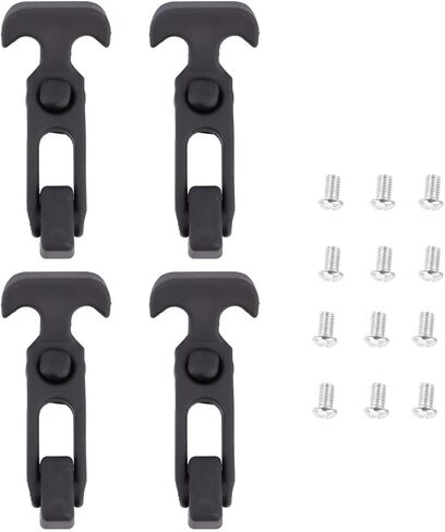 4pcs Rubber T-Handle Draw Latch Flexible Toolbox Buckle with Rubber Grip, Sturdy T-Handle Hasp for Cooler, Toolbox, and Golf Cart Security Lock in Saudi Arabia