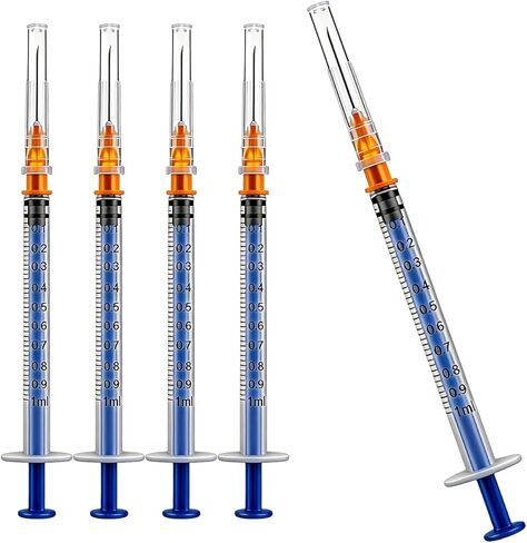 10 Pack Disposable 3ml Syringes with 23G (0.6mm) Needles, Luer Lock - Sterile Industrial & Laboratory Syringes for Dispensing, Oils, Adhesives, Veterinary Use, Individually Sealed in Saudi Arabia