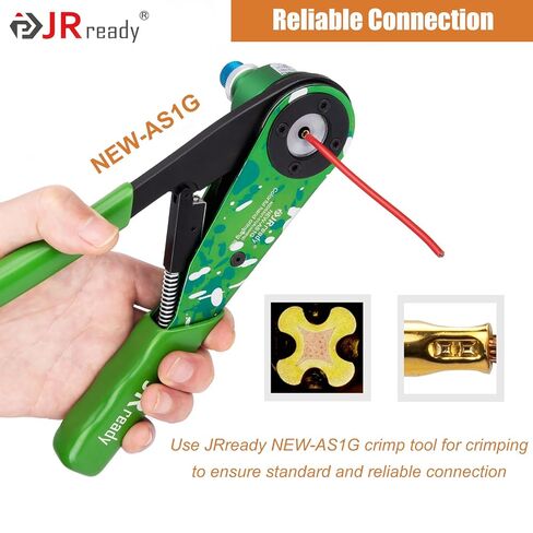 مجموعة اتصال مخصصة للموصل الدائري من سلسلة JRready JRSSW-CP20 - 30 زوجًا من المحطات الصلبة المطلية بالذهب، تدعم مقياس الأسلاك 14-18AWG (يوصى باستخدام مكشكش NEW-AS1G) in Saudi Arabia
