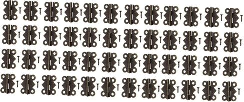 ULTECHNOVO 48pcs Antique Butterfly Hinges Engraving Decorative Hinges for Cabinets Wardrobes and Bookcases Easy to Install No Vintage Design for DIY Crafts in Saudi Arabia