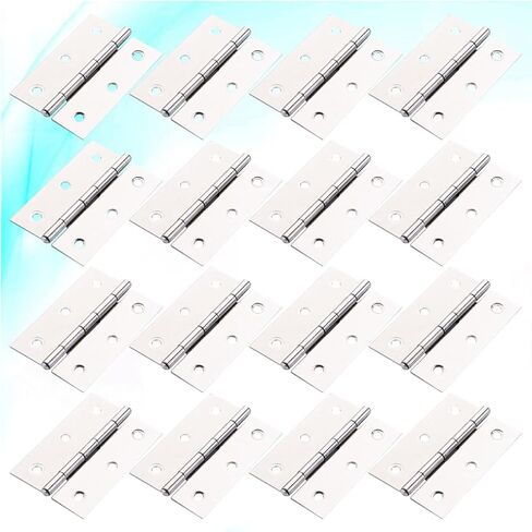 16pcs Stainless Steel Door Hinges for Cabinets and Heavy Duty Boxes Easy Installation and Design in Saudi Arabia