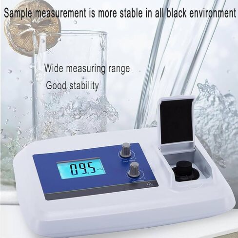 مجموعة أدوات قياس التعكر المحمولة، جهاز اختبار التعكر الرقمي المحمول، نطاق 0-200 NTU، مثالي لاختبار جودة المياه في المعامل وحمامات السباحة والبحيرات in Kuwait