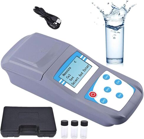 مقياس التعكر المحمول، مقياس التعكر المحمول 0-1000 NTU، ضوء متناثر 90 درجة، دقة 0.01، شاشة بإضاءة خلفية، مثالي لاختبار جودة المياه، تحليل تعكر السائل in Kuwait