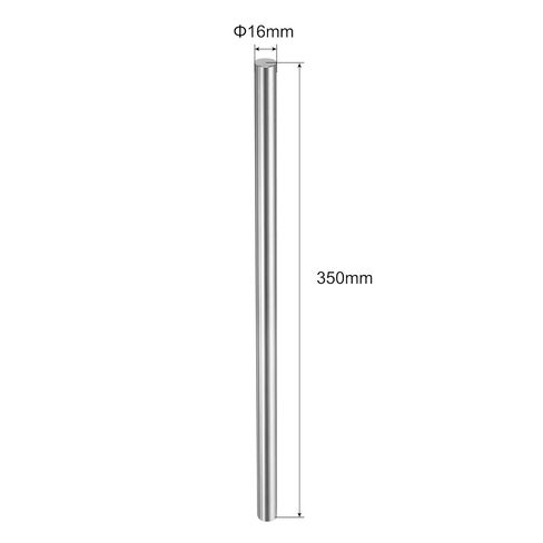 uxcell 2pcs Linear Motion Rod Shaft Guide 16mm x 350mm (0.63" x 13.78") Case Hardened Steel Chrome Plated, Metric Linear Rail Rod for 3D Printer, CNC Machine in Saudi Arabia