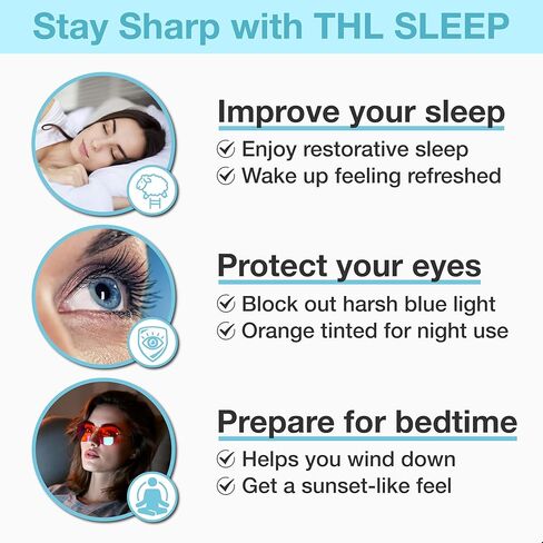نظارات برتقالية زرقاء تحجب الضوء من أجل نوم أفضل - نظارات الصداع النصفي للكمبيوتر البرتقالية الفاخرة المصنوعة من العنبر المقاوم للصدأ للنساء والرجال - العنبر fl 41 حاصرات الضوء الأزرق للألعاب لإجهاد العين والتعب in Kuwait