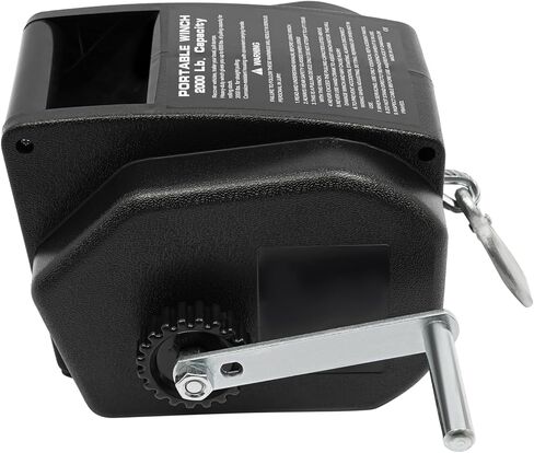 أوناش القوارب الكهربائية المحمولة، ونش مقطورة القارب 2000 رطل 12 فولت ونش بحري مع التحكم في إعادة الحركة وخطاف 1/4 بوصة، تشغيل مزدوج الاتجاه ونش كهربائي للقوارب in Kuwait