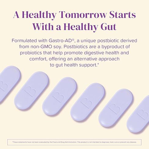 BariMelts Gastro Zen® with Gastro-AD® for GLP-1 Users and Bariatric Patients - Postbiotics for Heartburn Relief & Gut Health - 60 Smooth-Coated Caplets (1-Month Supply) in Kuwait