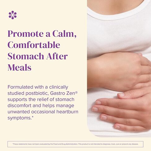 BariMelts Gastro Zen® with Gastro-AD® for GLP-1 Users and Bariatric Patients - Postbiotics for Heartburn Relief & Gut Health - 60 Smooth-Coated Caplets (1-Month Supply) in Kuwait
