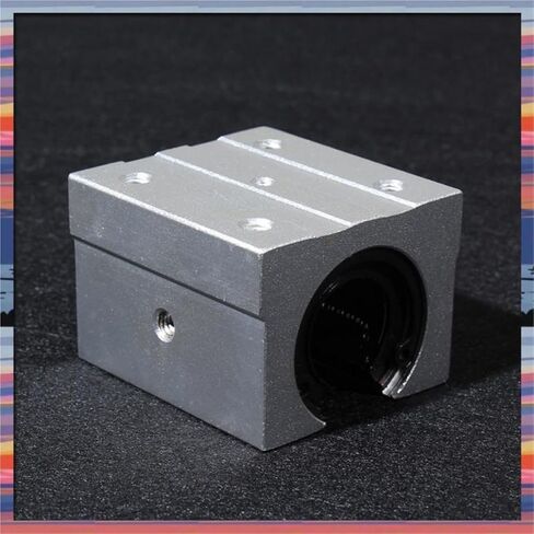SBR25UU Linear Ball Bearing Slider Unit, 25Mm Hole Diameter Linear Light Bearing Guide Rail Cylindrical Aluminum Bracket in Saudi Arabia
