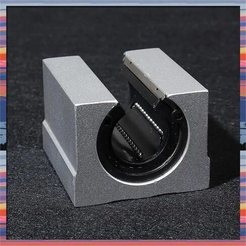 SBR25UU Linear Ball Bearing Slider Unit, 25Mm Hole Diameter Linear Light Bearing Guide Rail Cylindrical Aluminum Bracket in Saudi Arabia
