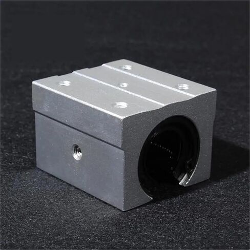 AEE3-SBR25UU Linear Ball Bearing Slider Unit, 25Mm Hole Diameter Linear Light Bearing Guide Rail Cylindrical Aluminum Bracket in Saudi Arabia