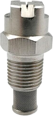 فوهة نفاثة صناعية من الفولاذ المقاوم للصدأ HVVL مع شاشة فلتر - مروحة رش منخفضة الضغط للرش الفعال (1 من 4 (11002)) in Kuwait