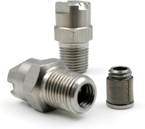 HVVL Stainless Steel Industrial Jet Nozzle with Filter Screen - Low-Pressure Spray Fan for Efficient Spraying(1 of 4 (11002)) in Saudi Arabia