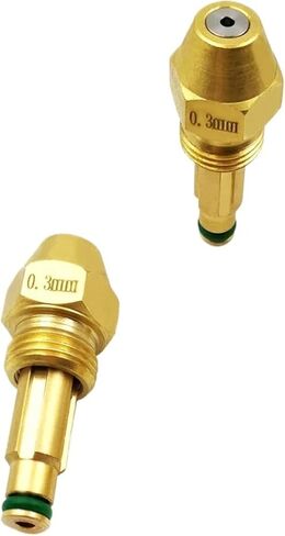 2 قطعة من فوهة موقد زيت النفايات النحاسية - بخاخ سيفون هواء قابل للتعديل للفرن والغلايات (0.4 مم orfice Diatmer) in Kuwait