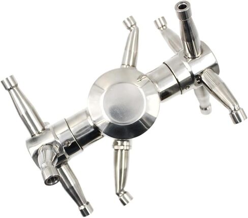 Universal Bottle Cleaner - Ten-Head Rotating Tank Washing Nozzle with 360° Spray Angle for Efficient Automatic Cleaning in Saudi Arabia