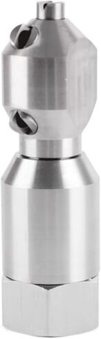 360° Rotary Cleaning Nozzle for Tank and Bottle - Stainless Steel, 1/2" to 1" BSPT Connection(1 inch 3 head) in Saudi Arabia