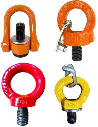 1pc 0.5T-10T Universal Rotary G80 Lifting Screw Point Swivel Hoist Ring YDS Type Lifting Bolt Screw 42CrMo Buckle Metric 360 Degree(M24X35 3.2T top) in Saudi Arabia