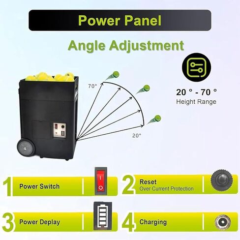 Tennis Ball Machine, App/Remote Control Tennis Ball Serving Machine, Automatic Smart Tennis Trainer, Portable Tennis Ball Launcher/Thrower in Saudi Arabia