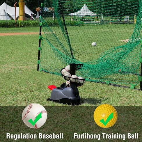 Tennis Ball Machine, Adjustable&Portable Pickleball Launcher with Auto Swing, Launch Training Machine, No Battery Power Required, for Batting and Fielding Practice in Saudi Arabia