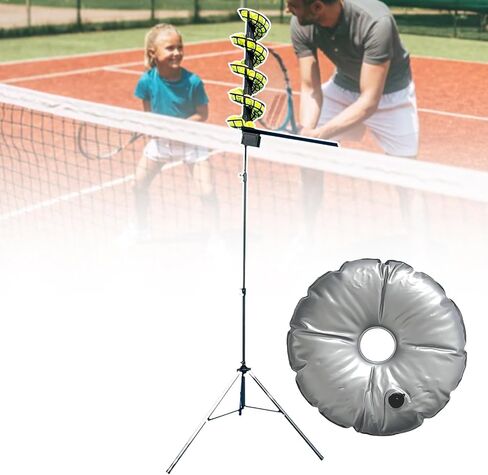 Electric Tennis Ball Dropping Machine, Home Tennis Ball Launcher, Portable Tennis Ball Machine, for Practicing Forehand, Backhand and Volley in Saudi Arabia