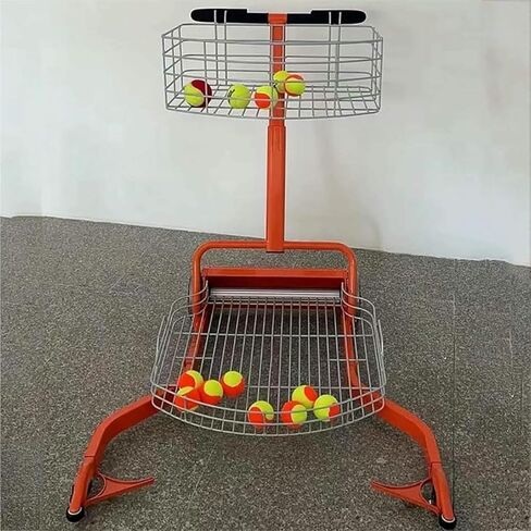 عربة التقاط كرات التنس الأوتوماتيكية - مجموعة كرات التنس لسهولة التجميع، تحمل ما يصل إلى 290 كرة، معدات تنس مثالية للمدربين واللاعبين in Kuwait