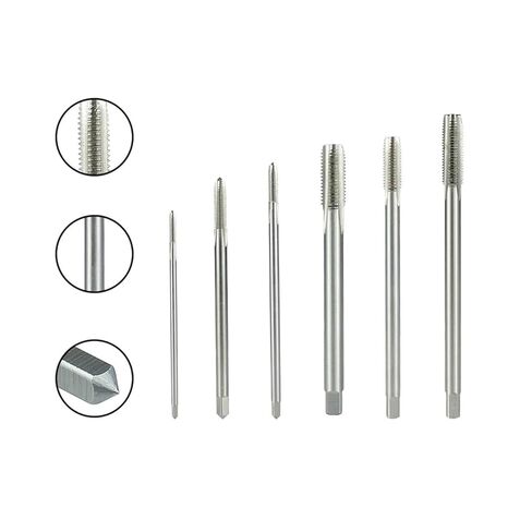 Long Shank Thread Tap M2.5-M8 Screw Taps 90-150 mm Straight Flute Screw Metalworking Tools(M3x100) in Saudi Arabia