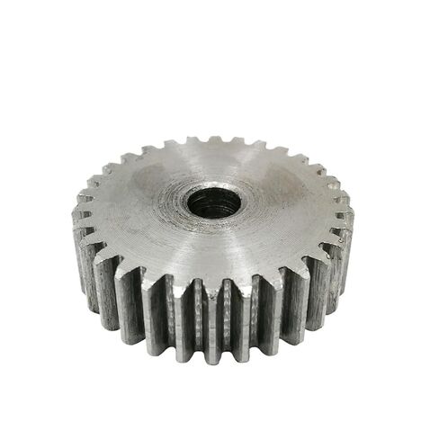Pinion Gears Set, 1pcs Spur Gear 1M36-43T Rough Hole 6mm Pinion Carbon Steel Motor Gears Total Height 10mm(1M42Teeth-bore 6 mm) in Saudi Arabia