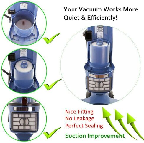1 Filter 2 Foam & Felt Filters Replacement Kit for Shark Rotator Professional Lift-away DuoClean Vacuum ZU780 ZU782 ZU785, Replaces Part # Xff500 & Xhf500 in Saudi Arabia