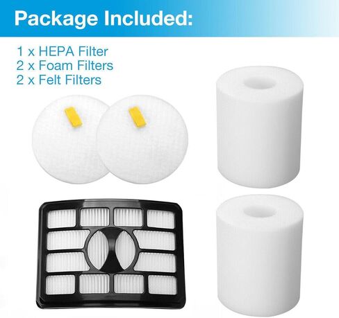 1 Filter 2 Foam & Felt Filters Replacement Kit for Shark Rotator Professional Lift-away DuoClean Vacuum ZU780 ZU782 ZU785, Replaces Part # Xff500 & Xhf500 in Saudi Arabia