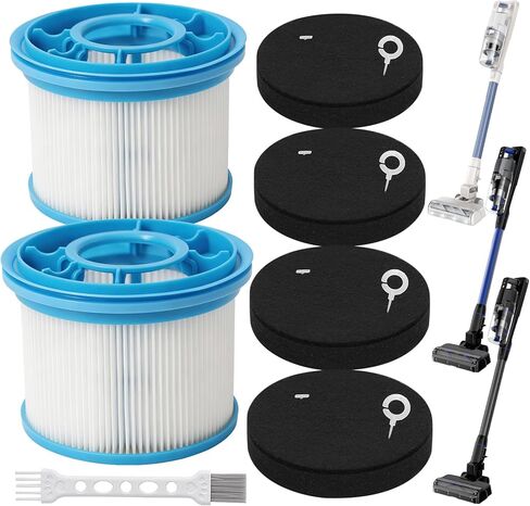 4039 4052 Vacuum Replacements Filter for Bissell 4137 4052 4039 PowerClean FurFinder 200W & FurGuard 280W Cordless Vacuum 2-Pack Filters and 4 Cotton Pre-Filter Pads and 1 Cleaning Brush in Saudi Arabia