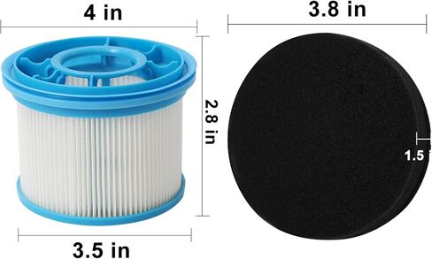 4039 4052 Vacuum Replacements Filter for Bissell 4137 4052 4039 PowerClean FurFinder 200W & FurGuard 280W Cordless Vacuum 2-Pack Filters and 4 Cotton Pre-Filter Pads and 1 Cleaning Brush in Saudi Arabia