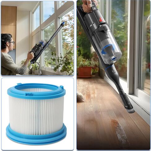 4039 4052 Vacuum Replacements Filter for Bissell 4137 4052 4039 PowerClean FurFinder 200W & FurGuard 280W Cordless Vacuum 2-Pack Filters and 4 Cotton Pre-Filter Pads and 1 Cleaning Brush in Saudi Arabia