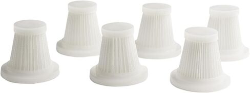 6 Pack Vacuum Cleaner Filters, Replacement Parts Compatible with Car Handheld Models for Home or Office, Easy to Install and Maintain for Improved Air Quality and Performance in Saudi Arabia