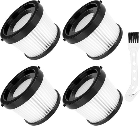 6 Pack DCV501HB DCV5011H Replacement Filters Attachment Compatible with DEWALT 20V Cordless Handheld Vacuum Cleaner, Washable Reusable Vacuum Filter with Brush for Home, Car, Office in Saudi Arabia