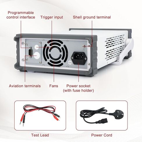 stonylab DC Power Supply, 0-30V 0-5A, 0.1 mA Resolution Blue Screen Display, Precision Programmable DC Power Supply for Laboratory Electronic Testing and Research in Saudi Arabia