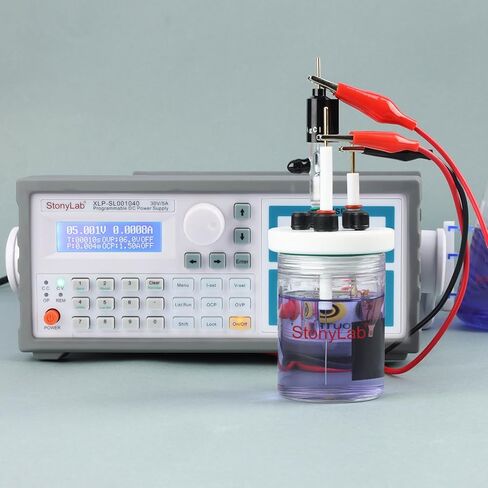 stonylab DC Power Supply, 0-30V 0-5A, 0.1 mA Resolution Blue Screen Display, Precision Programmable DC Power Supply for Laboratory Electronic Testing and Research in Saudi Arabia