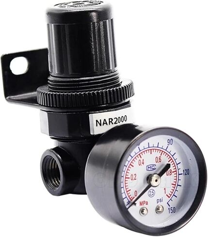 NAR2000 Pneumatic Pipeline Air Pressure Regulator Reducing Regulating Valve 1Pcs in Kuwait
